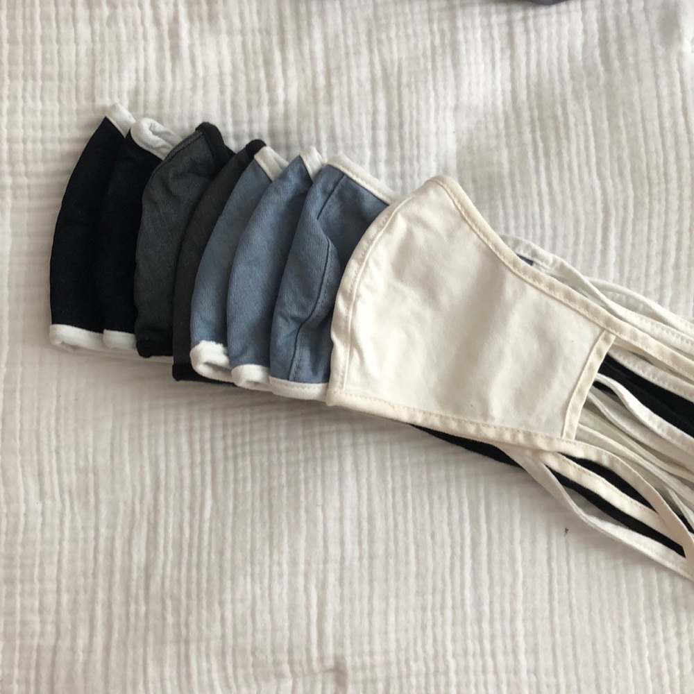 Citizens of Humanity cloth face masks (set of 8)